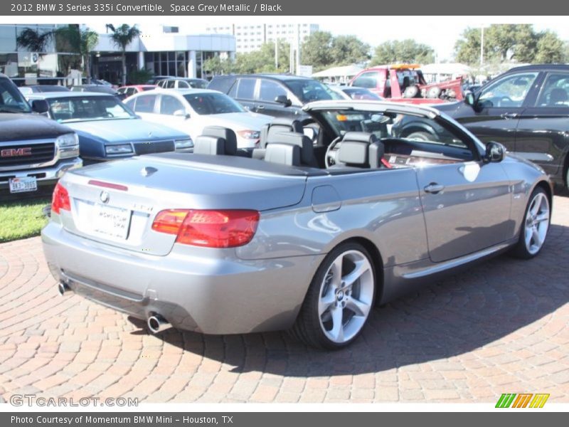 Space Grey Metallic / Black 2012 BMW 3 Series 335i Convertible