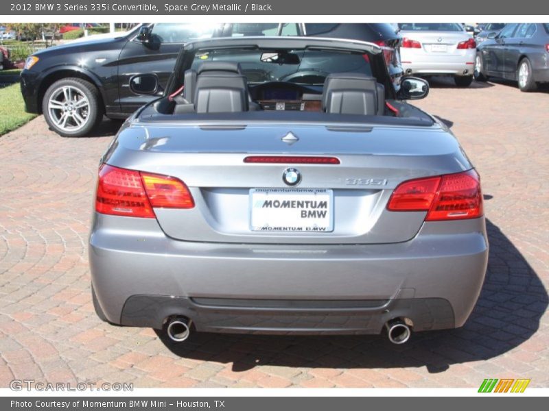 Space Grey Metallic / Black 2012 BMW 3 Series 335i Convertible