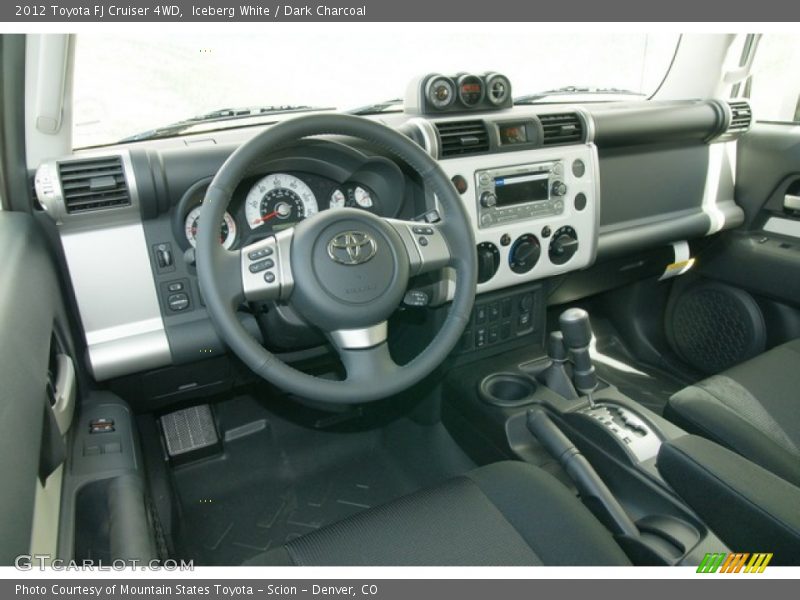 Iceberg White / Dark Charcoal 2012 Toyota FJ Cruiser 4WD