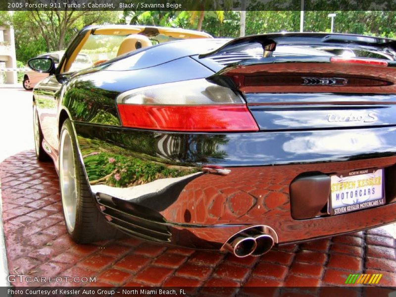 Black / Savanna Beige 2005 Porsche 911 Turbo S Cabriolet
