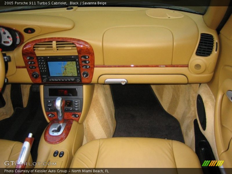 Black / Savanna Beige 2005 Porsche 911 Turbo S Cabriolet