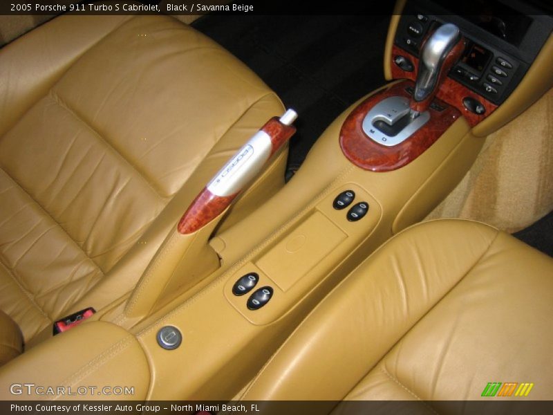 Black / Savanna Beige 2005 Porsche 911 Turbo S Cabriolet