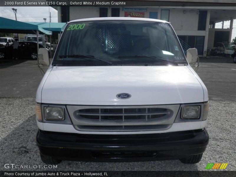 Oxford White / Medium Graphite 2000 Ford E Series Van E150 Cargo