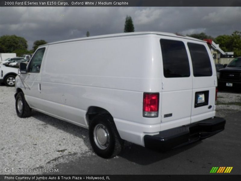 Oxford White / Medium Graphite 2000 Ford E Series Van E150 Cargo