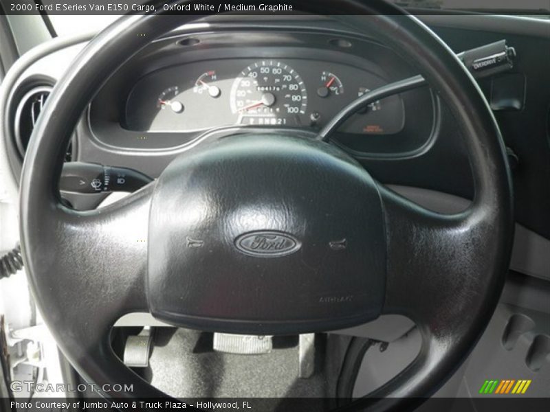 Oxford White / Medium Graphite 2000 Ford E Series Van E150 Cargo