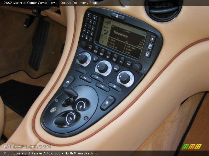 Controls of 2002 Coupe Cambiocorsa