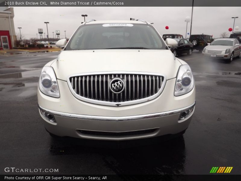 White Diamond Tricoat / Cashmere/Cocoa 2010 Buick Enclave CXL