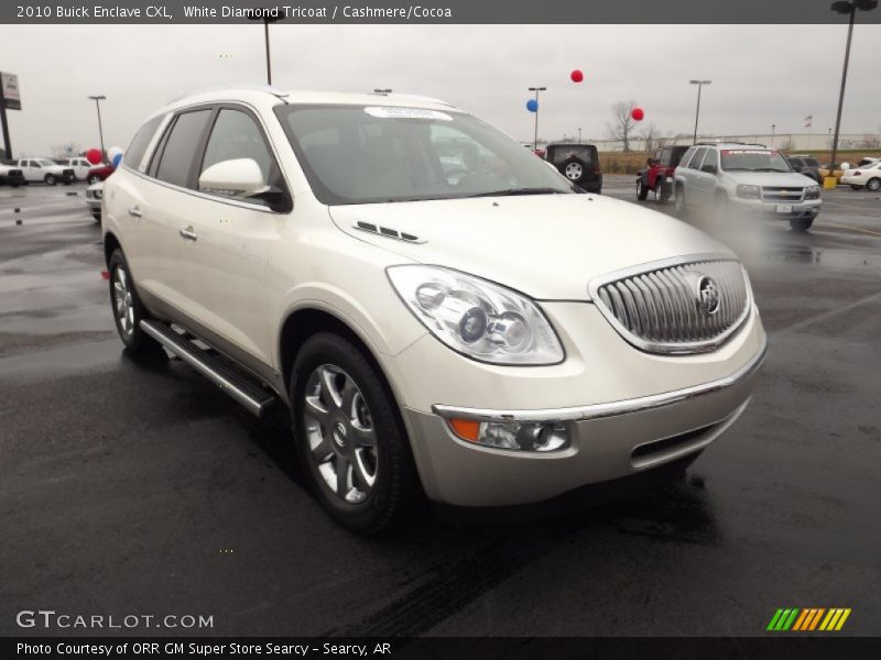 White Diamond Tricoat / Cashmere/Cocoa 2010 Buick Enclave CXL