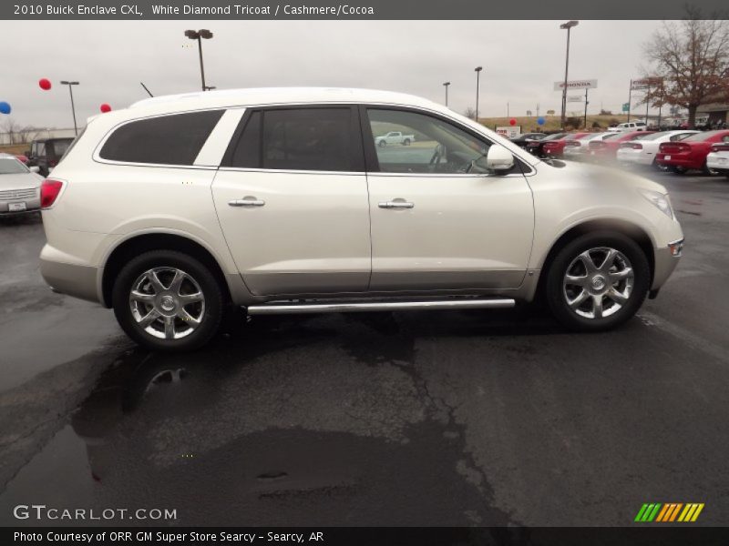 White Diamond Tricoat / Cashmere/Cocoa 2010 Buick Enclave CXL