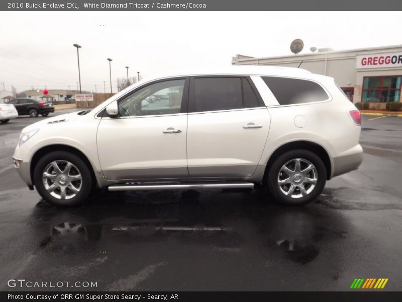 White Diamond Tricoat / Cashmere/Cocoa 2010 Buick Enclave CXL