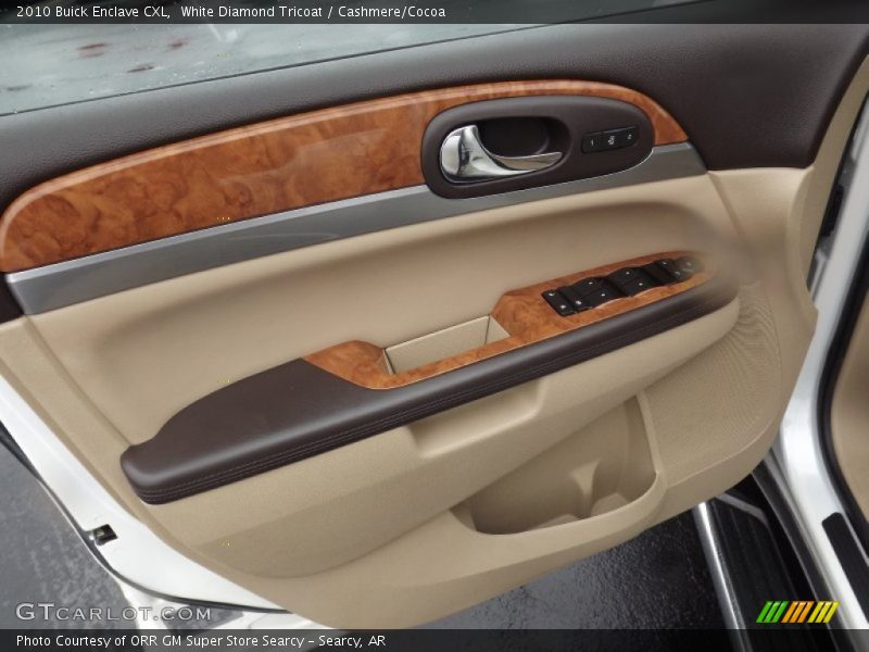 White Diamond Tricoat / Cashmere/Cocoa 2010 Buick Enclave CXL