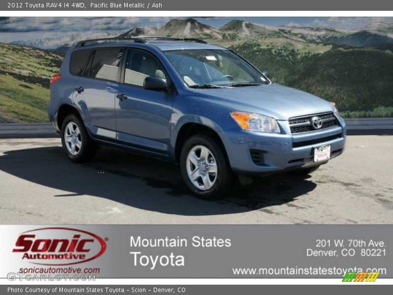 Pacific Blue Metallic / Ash 2012 Toyota RAV4 I4 4WD