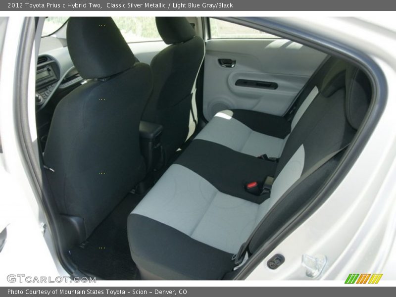 Classic Silver Metallic / Light Blue Gray/Black 2012 Toyota Prius c Hybrid Two