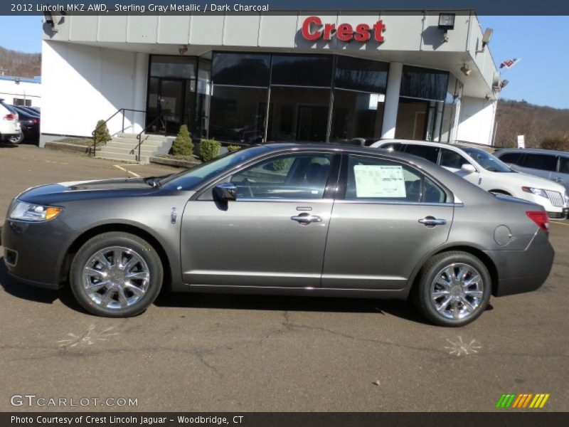 Sterling Gray Metallic / Dark Charcoal 2012 Lincoln MKZ AWD