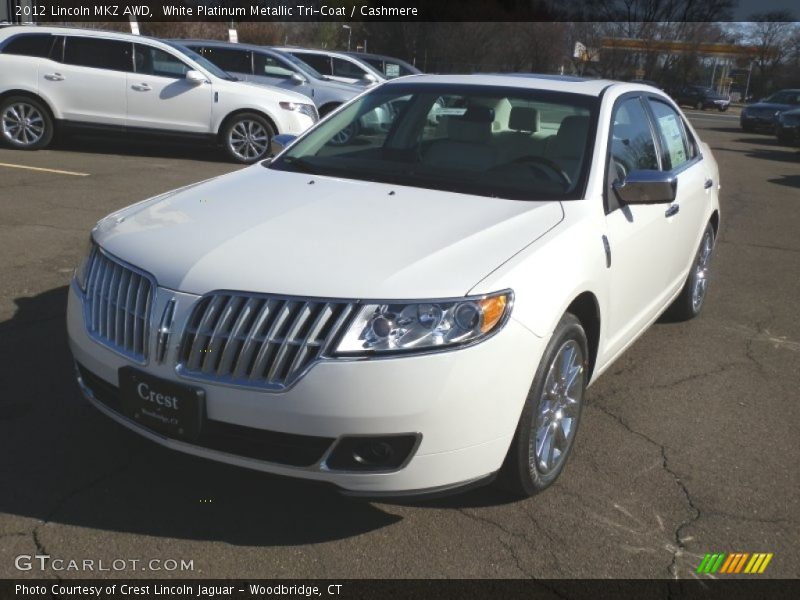 White Platinum Metallic Tri-Coat / Cashmere 2012 Lincoln MKZ AWD