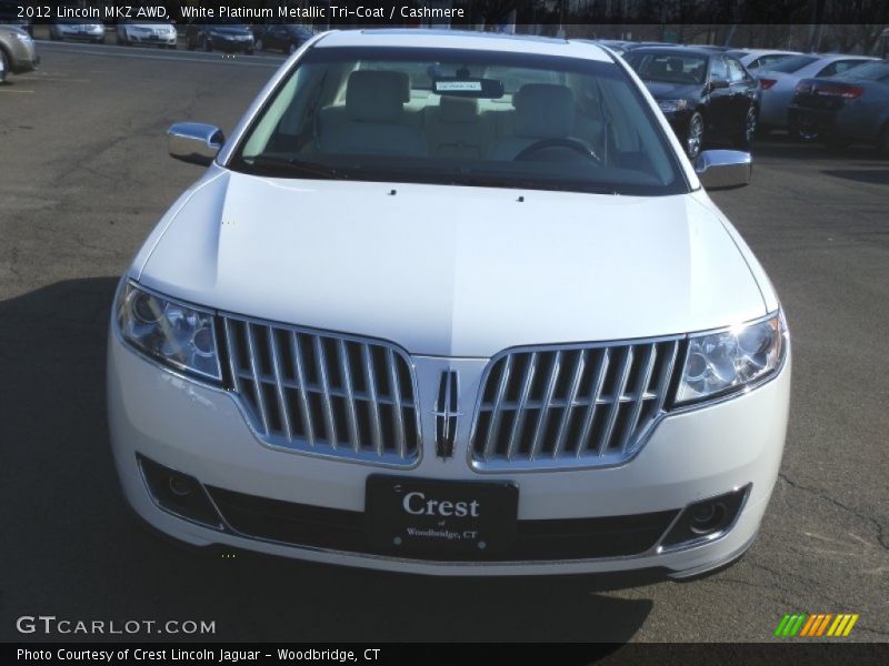 White Platinum Metallic Tri-Coat / Cashmere 2012 Lincoln MKZ AWD