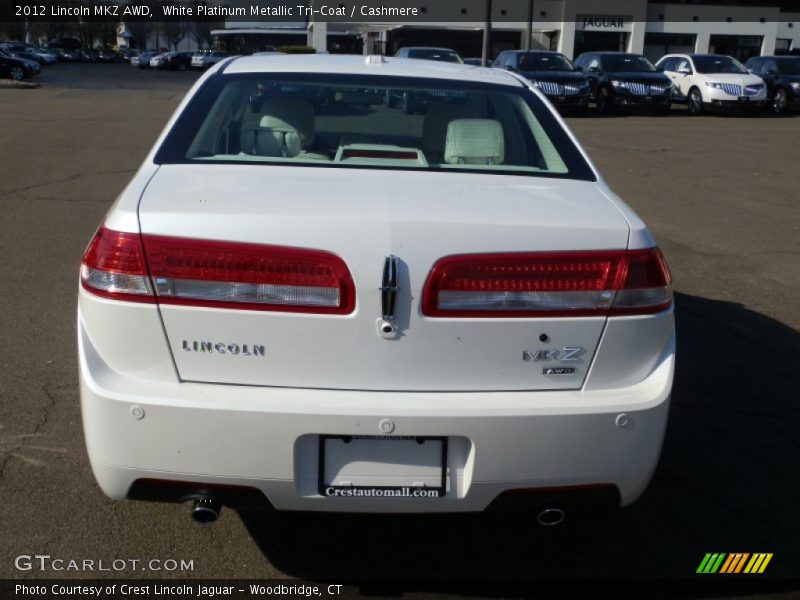 White Platinum Metallic Tri-Coat / Cashmere 2012 Lincoln MKZ AWD