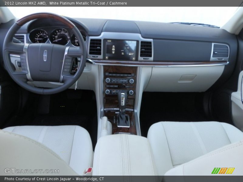 White Platinum Metallic Tri-Coat / Cashmere 2012 Lincoln MKZ AWD