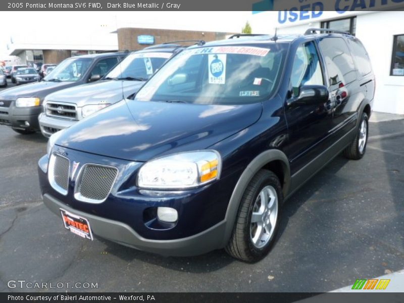 Dark Blue Metallic / Gray 2005 Pontiac Montana SV6 FWD