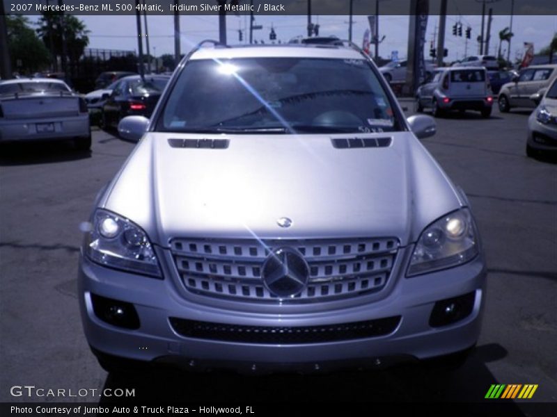 Iridium Silver Metallic / Black 2007 Mercedes-Benz ML 500 4Matic