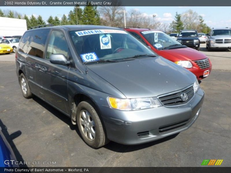 Granite Green Metallic / Quartz Gray 2002 Honda Odyssey EX