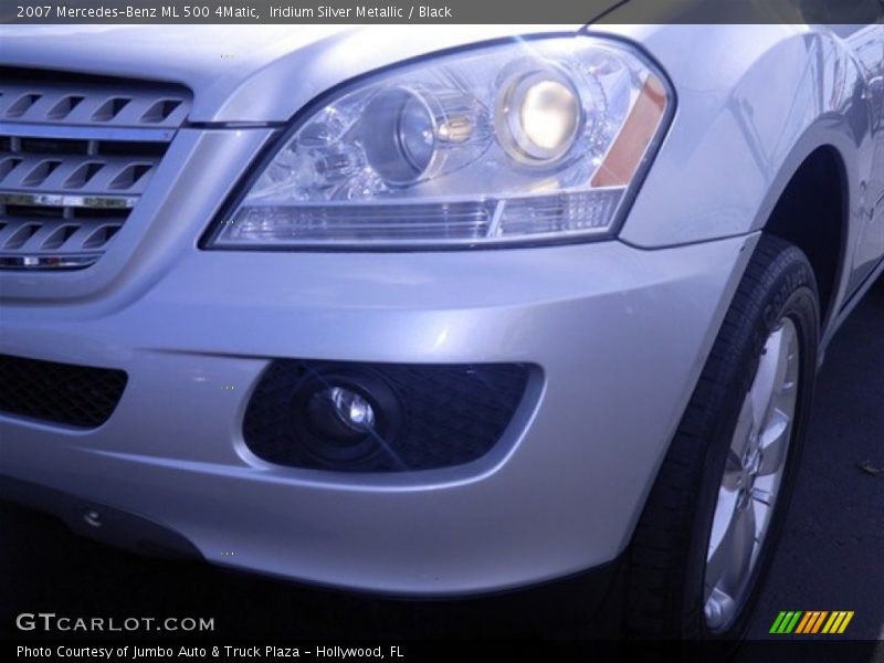 Iridium Silver Metallic / Black 2007 Mercedes-Benz ML 500 4Matic