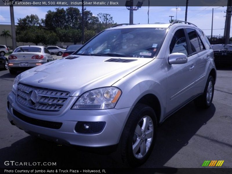 Iridium Silver Metallic / Black 2007 Mercedes-Benz ML 500 4Matic