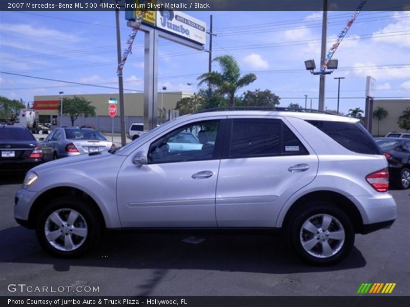 Iridium Silver Metallic / Black 2007 Mercedes-Benz ML 500 4Matic