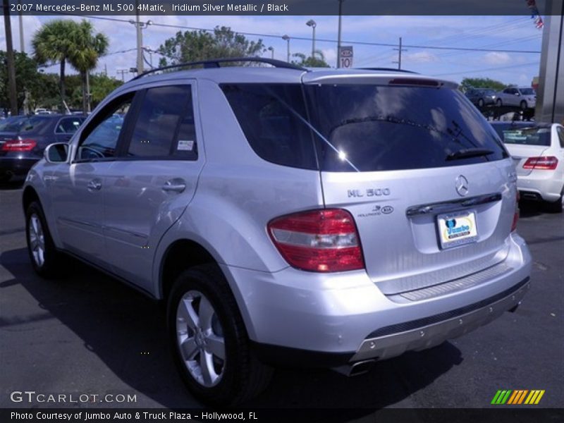Iridium Silver Metallic / Black 2007 Mercedes-Benz ML 500 4Matic