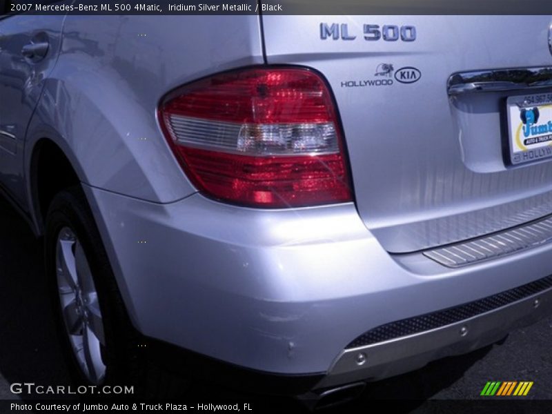 Iridium Silver Metallic / Black 2007 Mercedes-Benz ML 500 4Matic