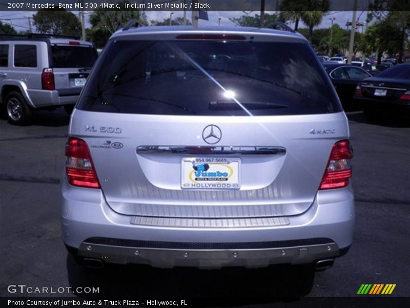 Iridium Silver Metallic / Black 2007 Mercedes-Benz ML 500 4Matic