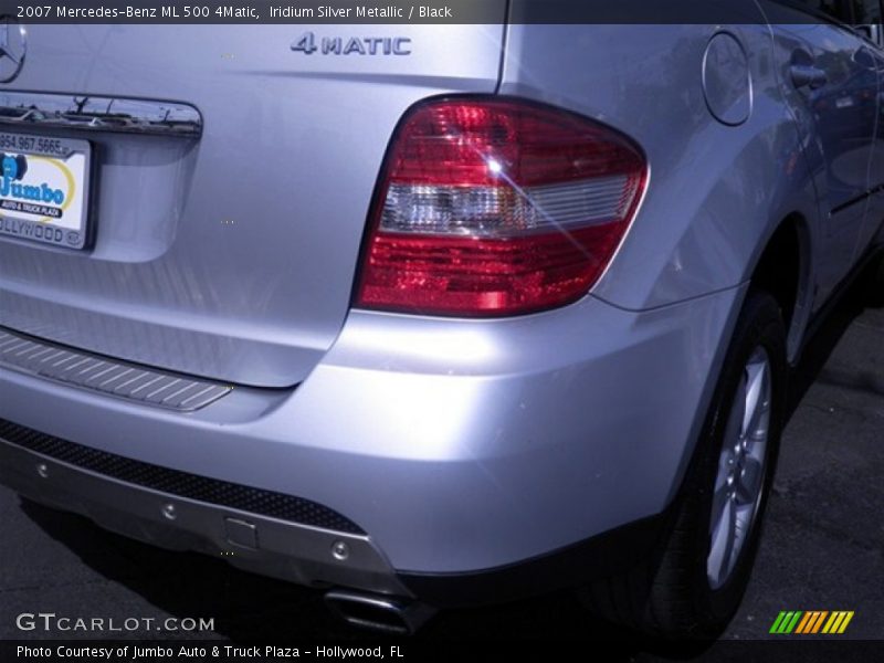 Iridium Silver Metallic / Black 2007 Mercedes-Benz ML 500 4Matic