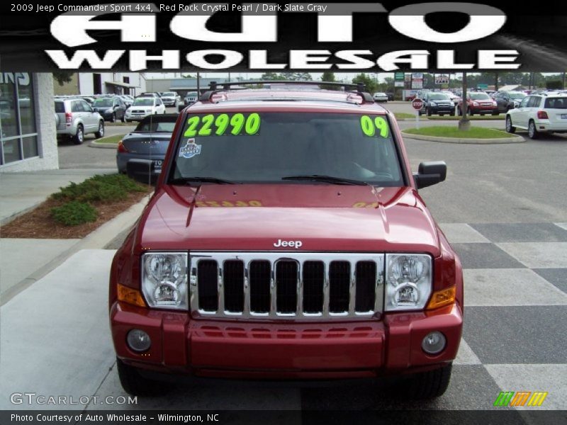 Red Rock Crystal Pearl / Dark Slate Gray 2009 Jeep Commander Sport 4x4