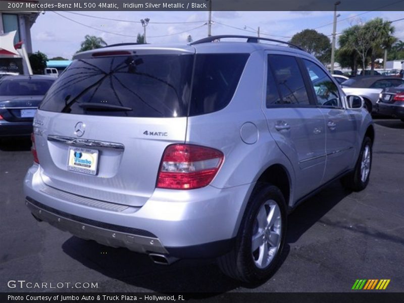 Iridium Silver Metallic / Black 2007 Mercedes-Benz ML 500 4Matic