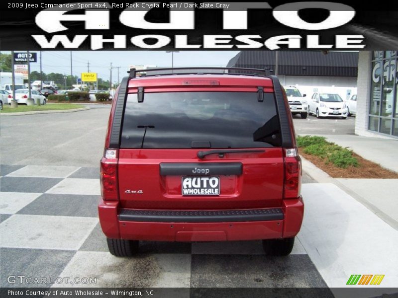 Red Rock Crystal Pearl / Dark Slate Gray 2009 Jeep Commander Sport 4x4