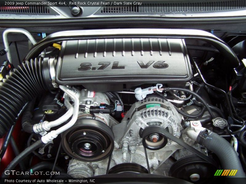 Red Rock Crystal Pearl / Dark Slate Gray 2009 Jeep Commander Sport 4x4