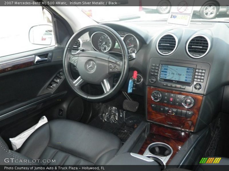 Iridium Silver Metallic / Black 2007 Mercedes-Benz ML 500 4Matic