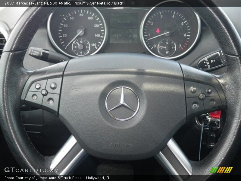 Iridium Silver Metallic / Black 2007 Mercedes-Benz ML 500 4Matic