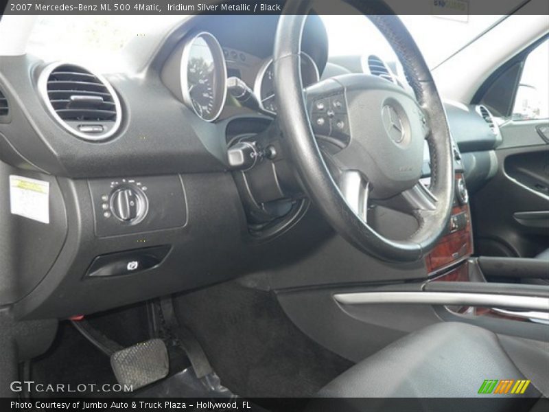 Iridium Silver Metallic / Black 2007 Mercedes-Benz ML 500 4Matic