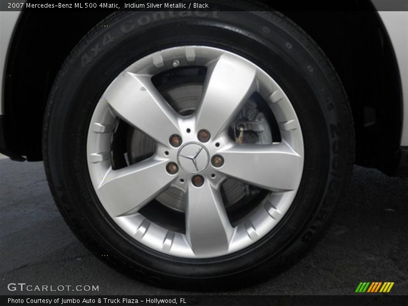 Iridium Silver Metallic / Black 2007 Mercedes-Benz ML 500 4Matic