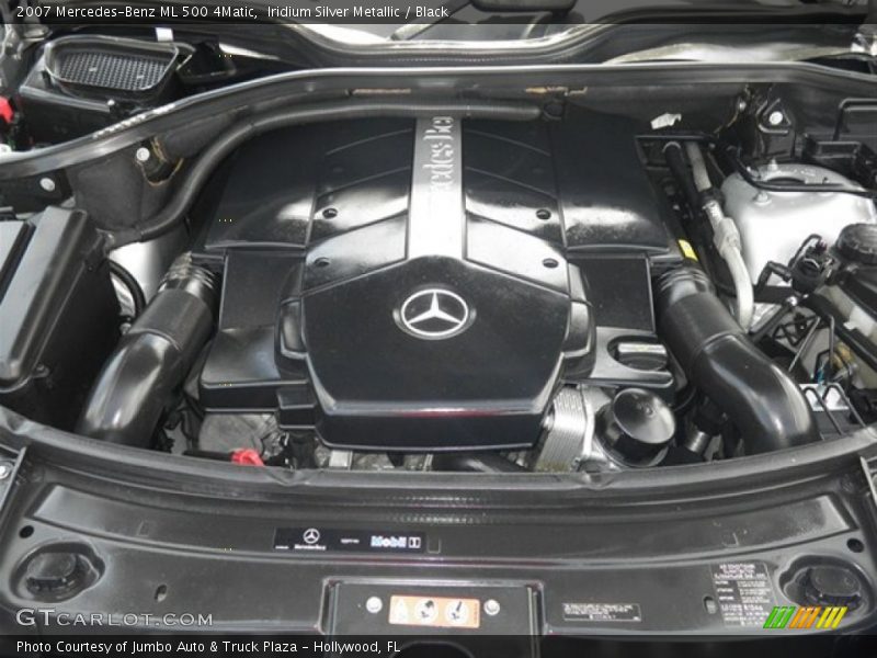 Iridium Silver Metallic / Black 2007 Mercedes-Benz ML 500 4Matic
