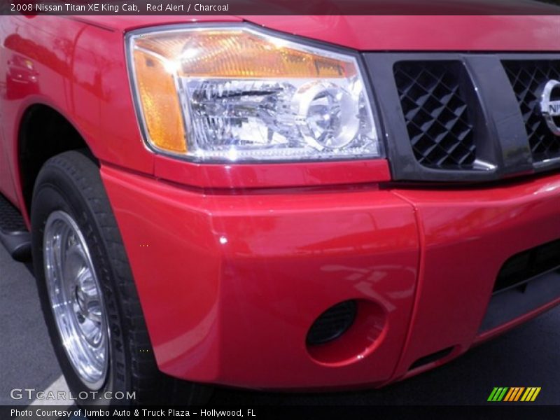 Red Alert / Charcoal 2008 Nissan Titan XE King Cab