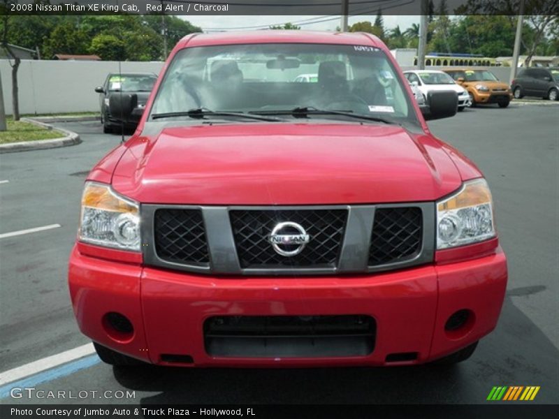 Red Alert / Charcoal 2008 Nissan Titan XE King Cab