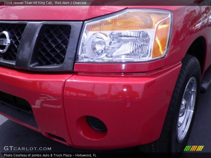 Red Alert / Charcoal 2008 Nissan Titan XE King Cab