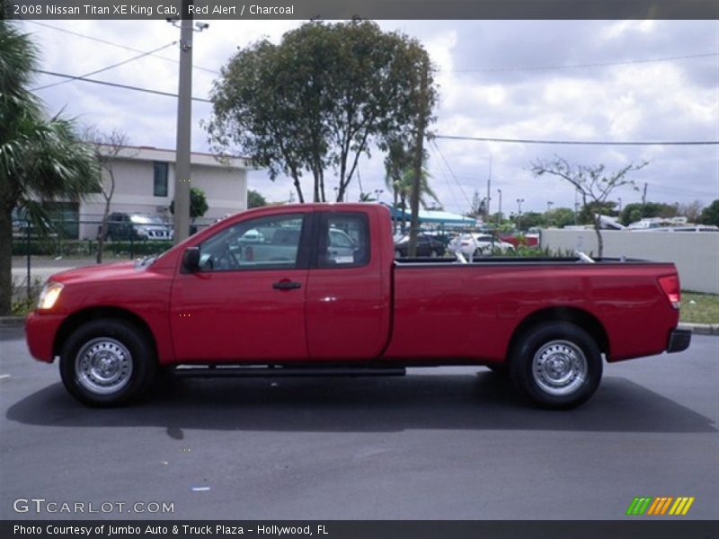 Red Alert / Charcoal 2008 Nissan Titan XE King Cab