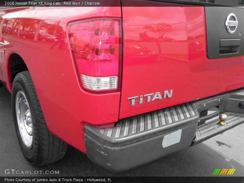 Red Alert / Charcoal 2008 Nissan Titan XE King Cab