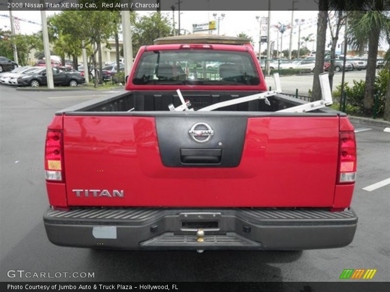 Red Alert / Charcoal 2008 Nissan Titan XE King Cab