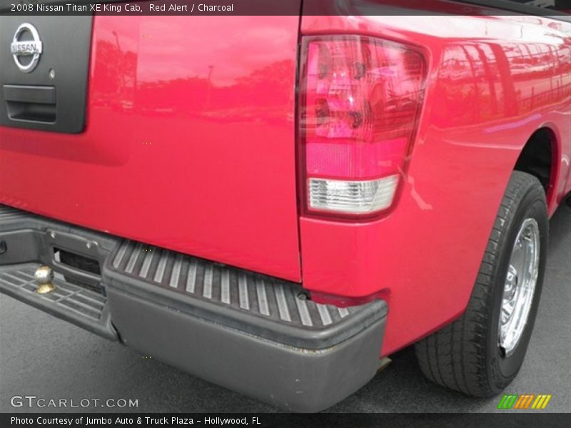 Red Alert / Charcoal 2008 Nissan Titan XE King Cab