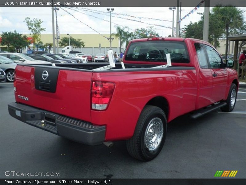 Red Alert / Charcoal 2008 Nissan Titan XE King Cab
