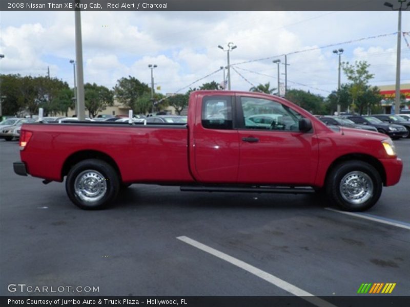 Red Alert / Charcoal 2008 Nissan Titan XE King Cab